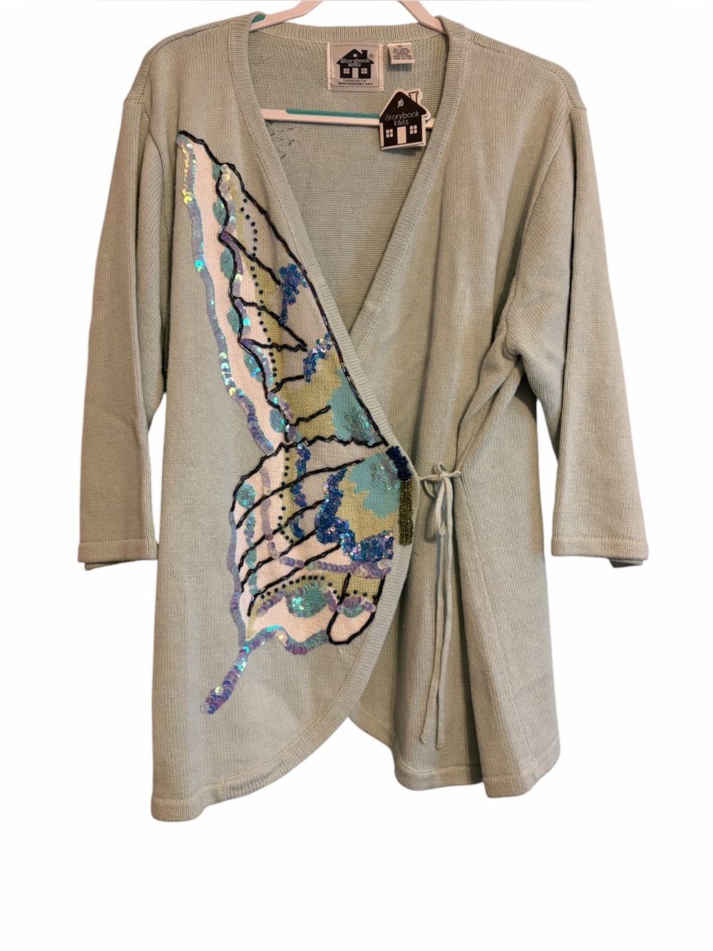 Storybook Knits Butterfly Wrap front sweater